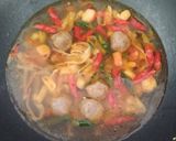 Foto langkah ke 4 dari resep Sawi Bakso Crab.