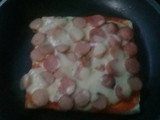 Pizza roti tawar simple
