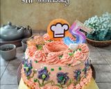 Foto langkah ke 13 dari resep Chiffon birthday cake with american buttercream.
