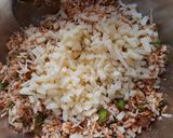 A picture of step 3 of Paneer cheese paratha.