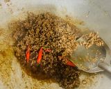 Gambar langkah 2 resipi Tauhu Telur Berdaging.