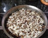 A picture of step 8 of Persian Adas Polo(lentil and rice).