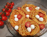 Foto del paso 4 de la receta: Nidos de spaghetti tricolore