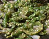 Foto langkah ke 3 dari resep Sambal Ijo Ikan Asin Terong Kentang.