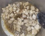 A picture of step 4 of Chicken tikka pasta 🍝.