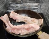 A picture of step 1 of Torched Chashu (チャーシュー) and Aji Tamago (味卵).