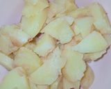 A picture of step 3 of Black Pearl Fruity Chaat.