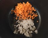 A picture of step 1 of Lebanese Red Lentil Soup.