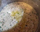 A picture of step 4 of Chicken Verde Enchiladas.
