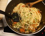 รูปขั้นตอนการทำที่ 4 ของ Spaghetti a la Puttanesca