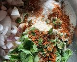 A picture of step 1 of Besan Chilla.