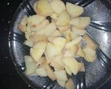 A picture of step 3 of Chana Chaat.