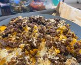 A picture of step 5 of Eggs and minced meat بيض ولحمة.