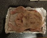 A picture of step 4 of Crispy bacon whole chicken 🍗.