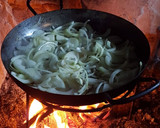 Foto del paso 5 de la receta: Pollo al disco (a leña)
