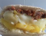Foto del paso 16 de la receta: Pan de Pita relleno con "carne de coliflor" piña dulce y queso!!! 🍘🍍🧀🍘