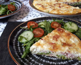 Foto del paso 8 de la receta: Frittata de guisantes, feta y bacon con ensalada de rúcula