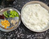 A picture of step 3 of Curd Rice.