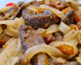 Foto del paso 6 de la receta: Tagliatellis de arroz con ternera y bacon