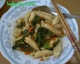 Foto langkah ke 4 dari resep Rice Cake scramble egg.