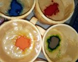 A picture of step 7 of Rainbow cake.