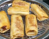 Foto langkah ke 4 dari resep Lumpia Pisang Lumer Matcha.