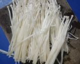 Foto langkah ke 1 dari resep Cah Daun Ginseng Cumi Asin.