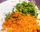 A picture of step 2 of Veg Rice Pancake.