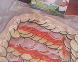 Une image de l'étape 2 de Tarte Courgette Tomate Oignon Healthy.