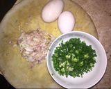 Hình bước làm 1 của món Trứng rán mỡ hành