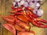 Tumis kangkung pedas pake terasi