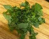 A picture of step 2 of Musk melon mint salad.