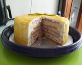 Foto langkah ke 10 dari resep Lime cake with blueberry custard filling.