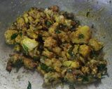 A picture of step 3 of Bread Poha.