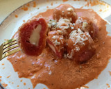 Foto del paso 12 de la receta: Ñoquis de remolacha rellenos + salsa de morrón al curry