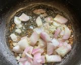 A picture of step 1 of Bhindi Besan Peanut sabji testy.