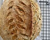 A picture of step 4 of Turmeric Mixed Sesame Sourdough 🍞🌾 (Sourdough Bread with Turmeric, Mixed Sesame, and Herb Powder).