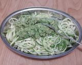Pas rețetă Spaghetti de bostănel cu cremă de avocado și fistic 4 fotografie
