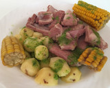 Foto del paso 6 de la receta: Costillas de cerdo con papas, piñas y mojo de cilantro