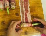 Hình bước làm 1 của món Ba chỉ bò Mỹ cuộn rau củ cực xinh xắn dễ làm 😍