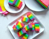 Foto langkah ke 12 dari resep Rainbow cake kukus ny.liem.