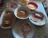 2013. Dupla sajttal sonkával töltött kirántott karaj recept fázis 4 fotója
