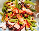 Hình bước làm 6 của món Gỏi Tiến Vua Bạch Tuộc