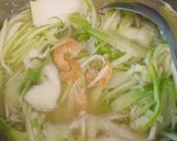 Hình bước làm 2 của món Canh bầu nấu tôm khô