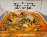 Foto langkah ke 3 dari resep Gulai kacang panjang campur ikan tongkol.