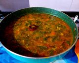 A picture of step 6 of Moong-Palak Masala.