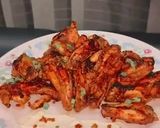 A picture of step 4 of The mustard honey wings.