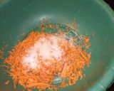 A picture of step 2 of Chapatis with carrots.