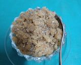 A picture of step 4 of Gehun Na Lot No Shiro (Gujarati sweet for lunch).