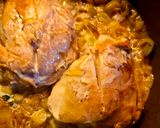 Foto del paso 4 de la receta: “Muslos de pollo al vino blanco con crema de puerros”